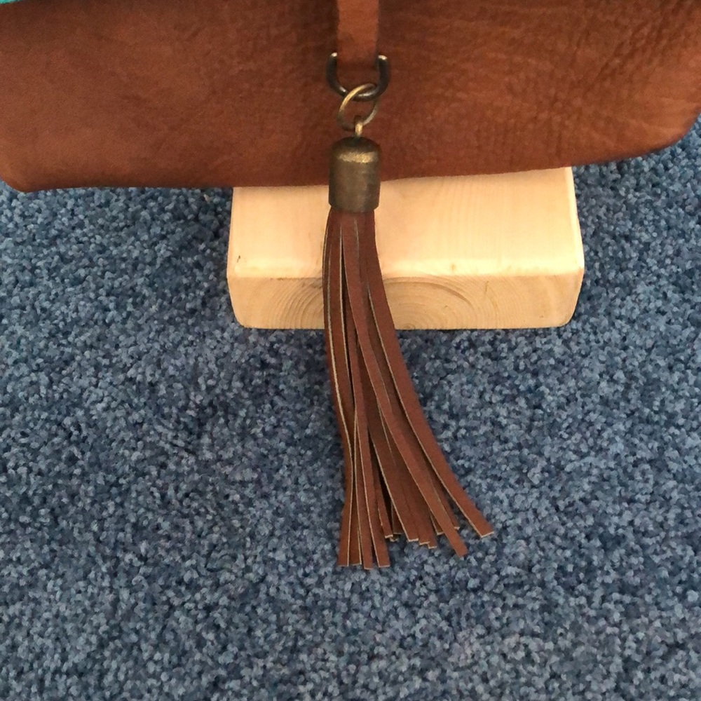 Wallace & Pfeiffer Leather-Trimmed Handbag NWOT - Picture 4 of 13